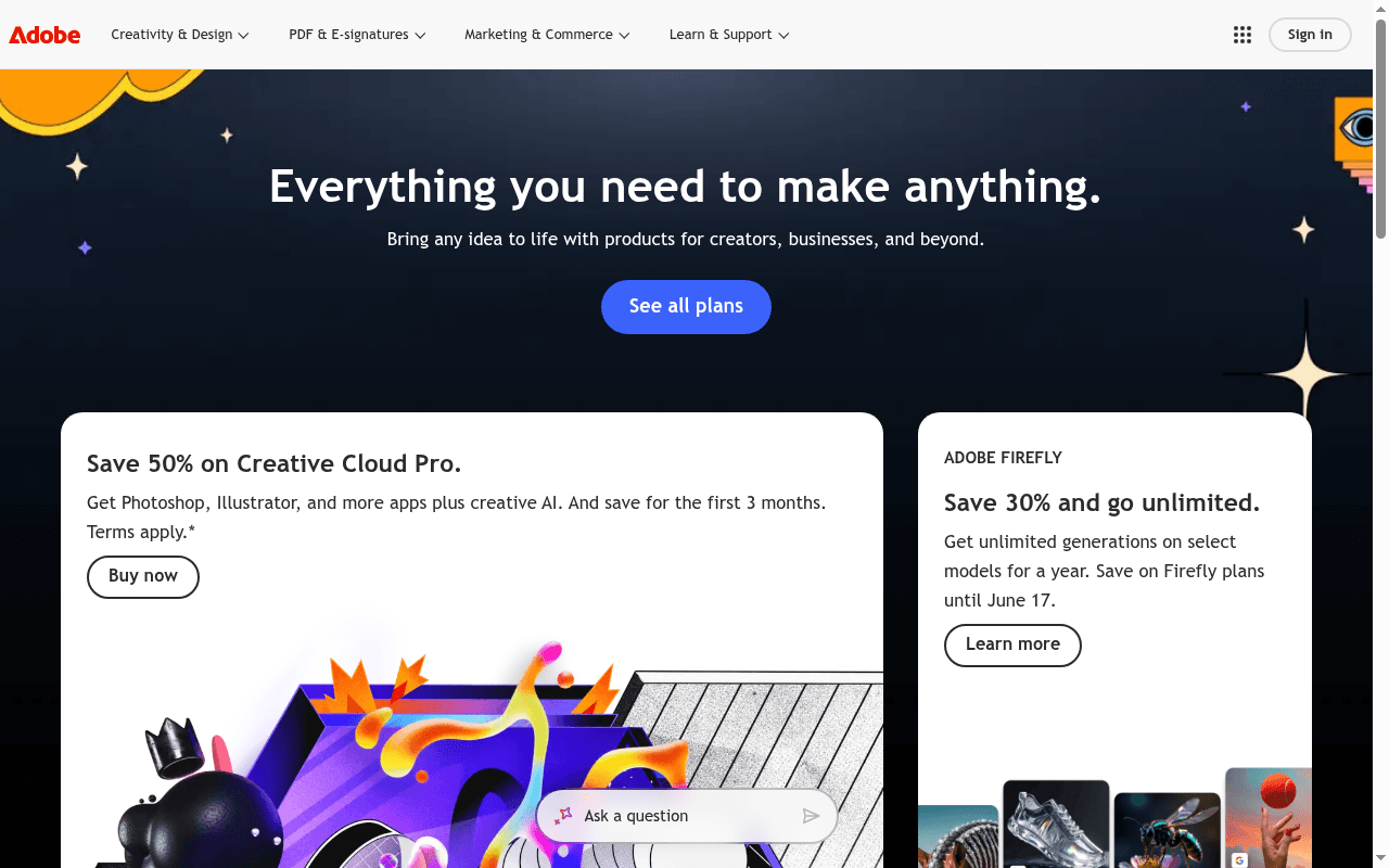 Hero: Everything you need to make anything.