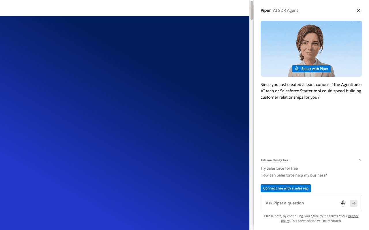Salesforce Homepage