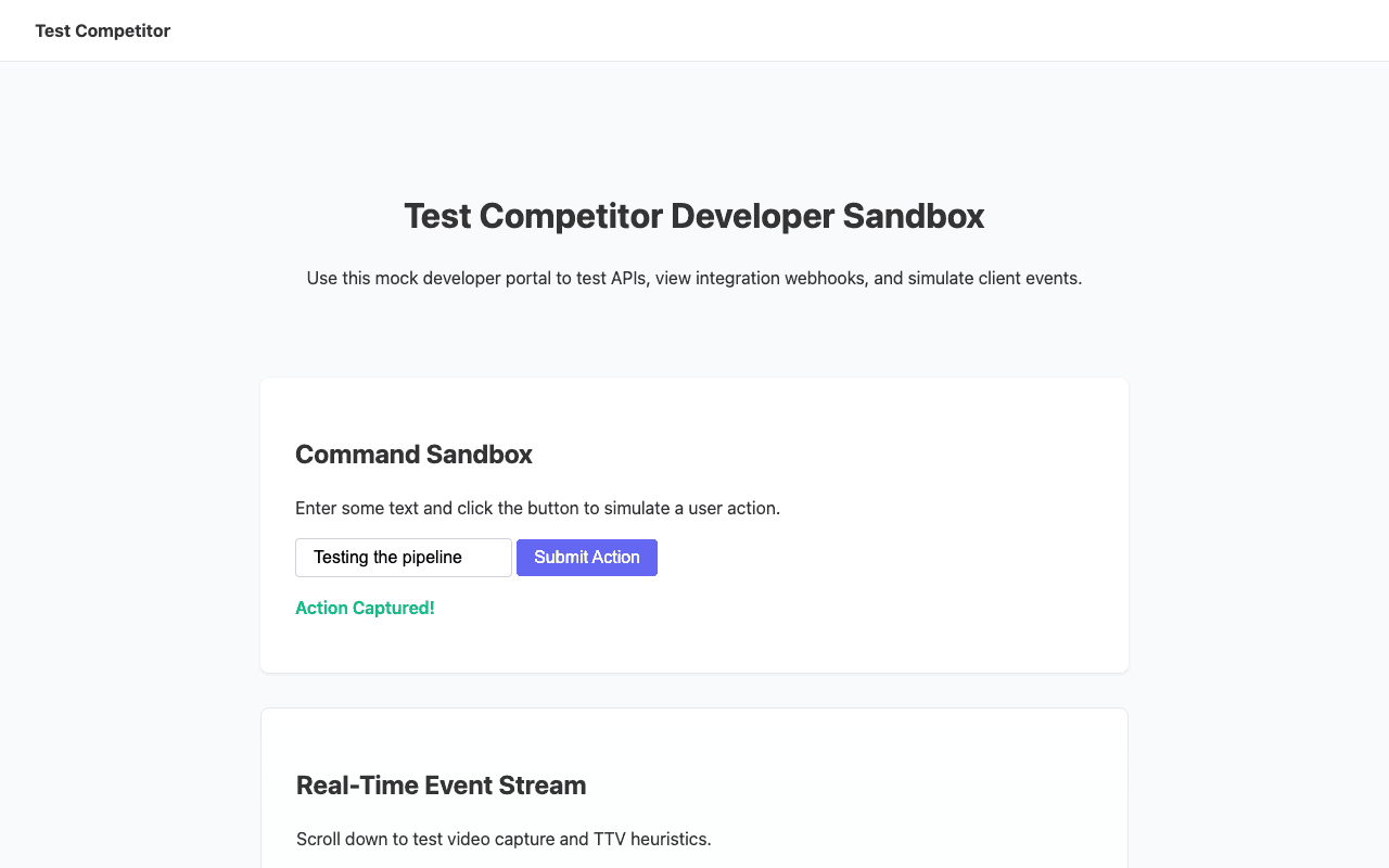 Test Competitor screen 3