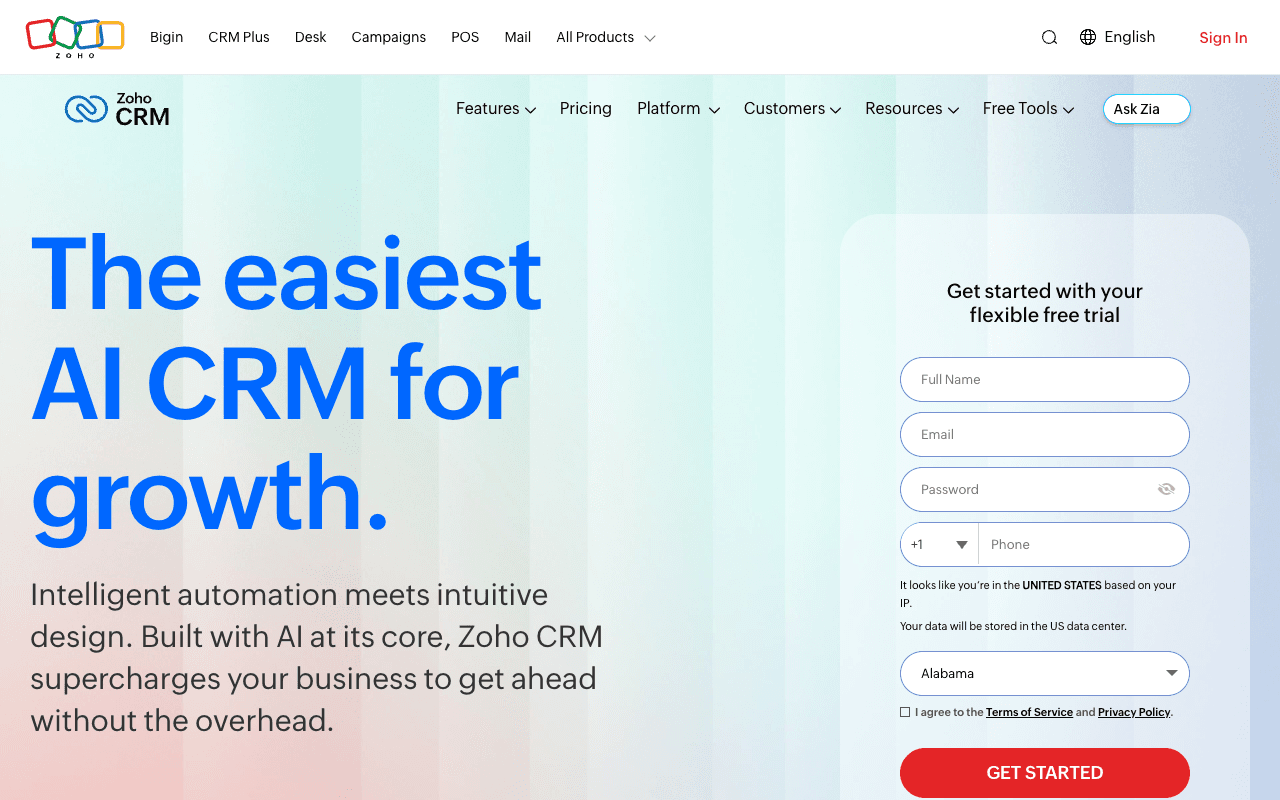 The easiest AI CRM for growth.