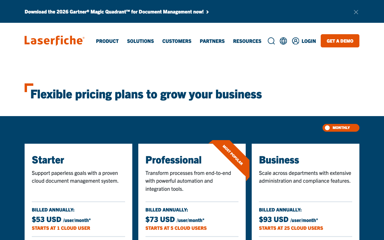 Flexible pricing plans to grow your business