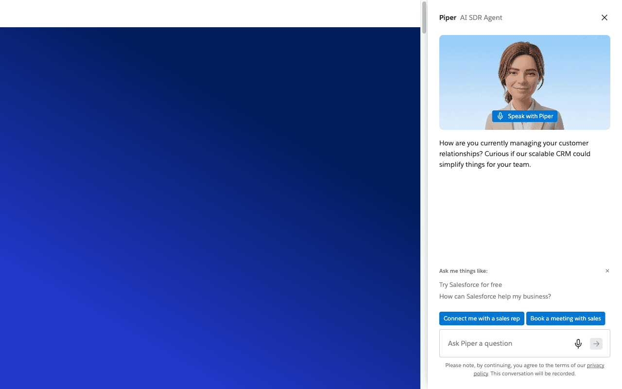 Salesforce Homepage