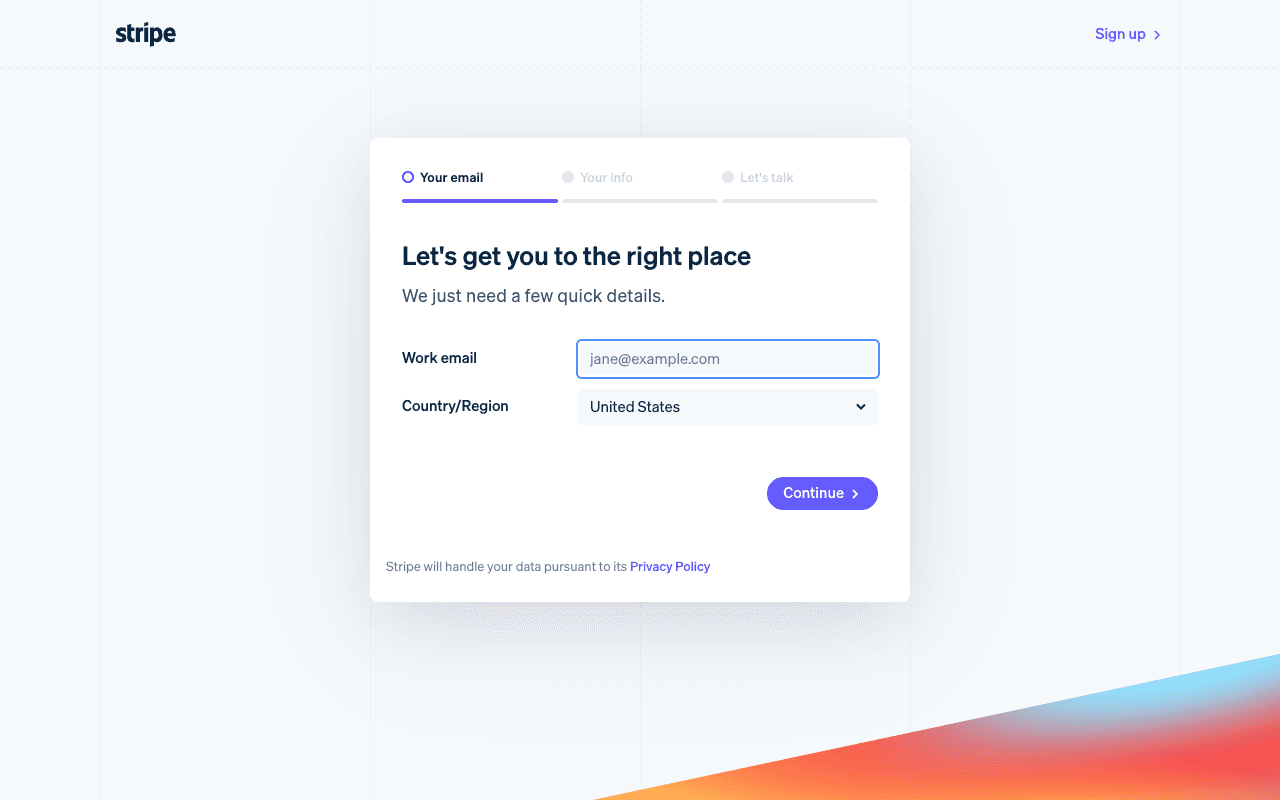 Contact Sales — Lead Form