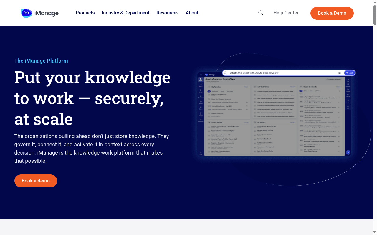 Put your knowledge to work — securely, at scale