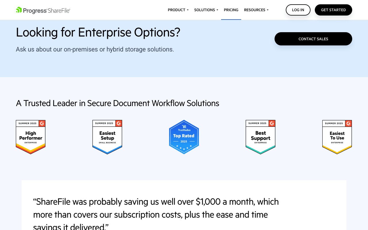 Looking for Enterprise Options?