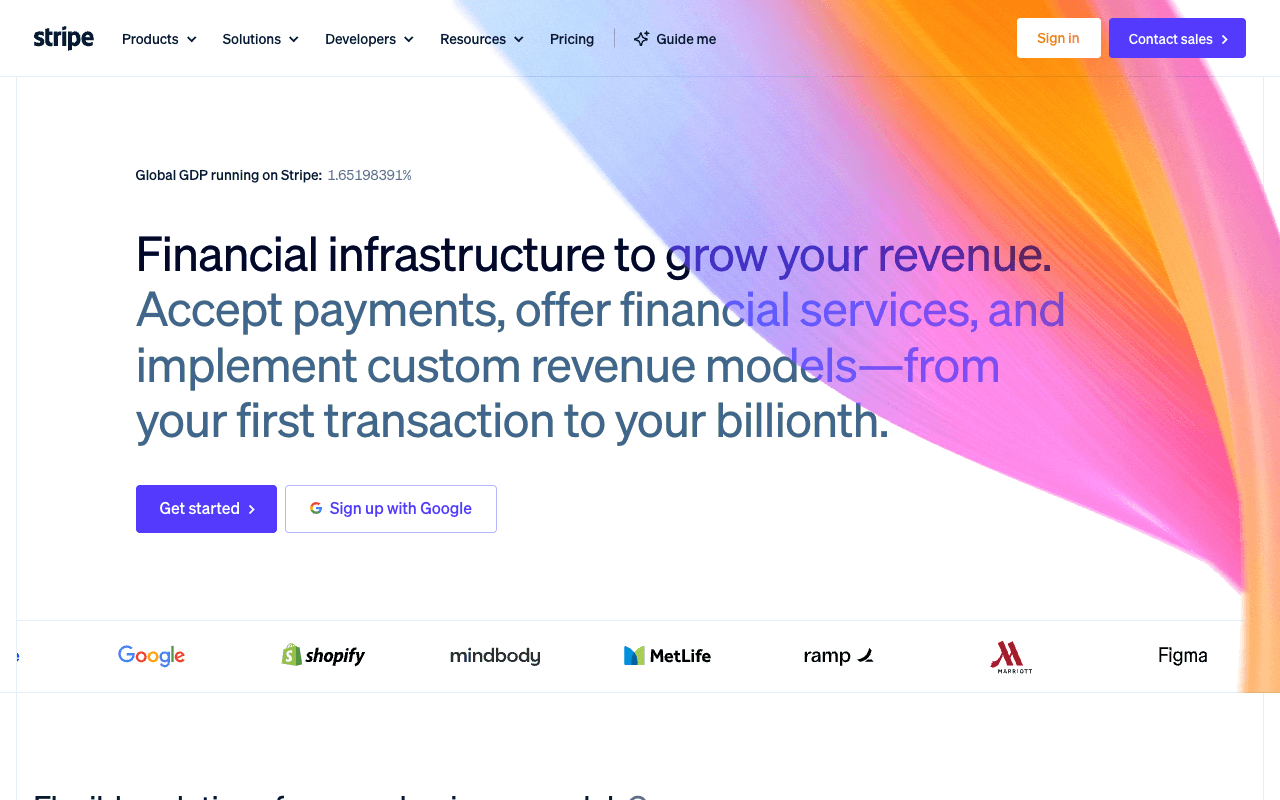 Financial infrastructure to grow your revenue. ...