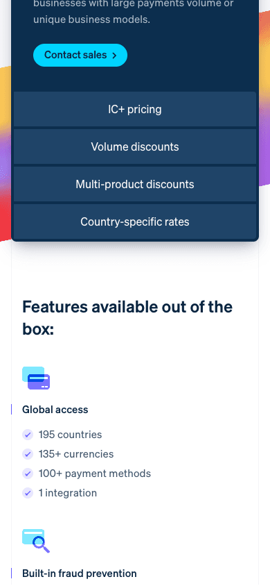 Features available out of the box: