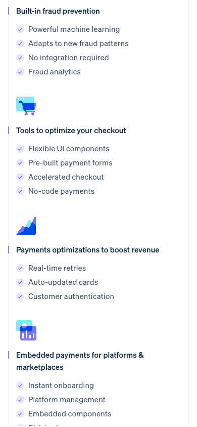 Explore pricing for the full Stripe platform