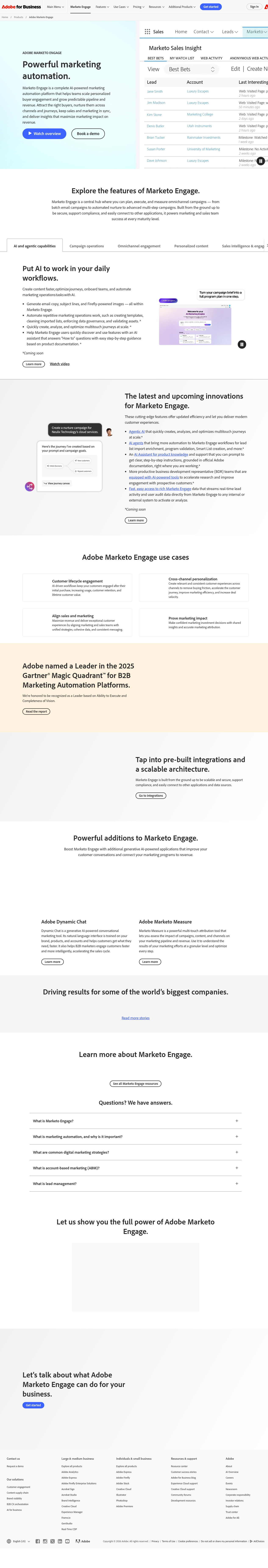 Adobe Marketo Engage | Marketing Automation Platform