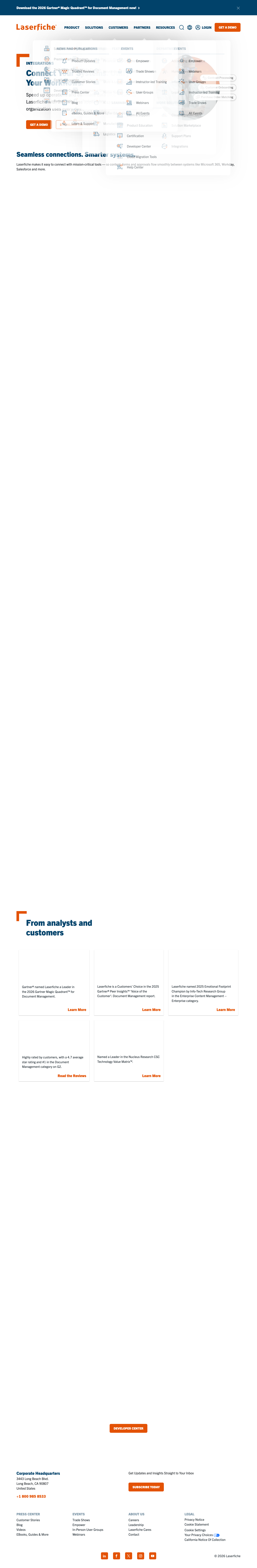 Enterprise Content Management (ECM) Integrations | Laserfiche