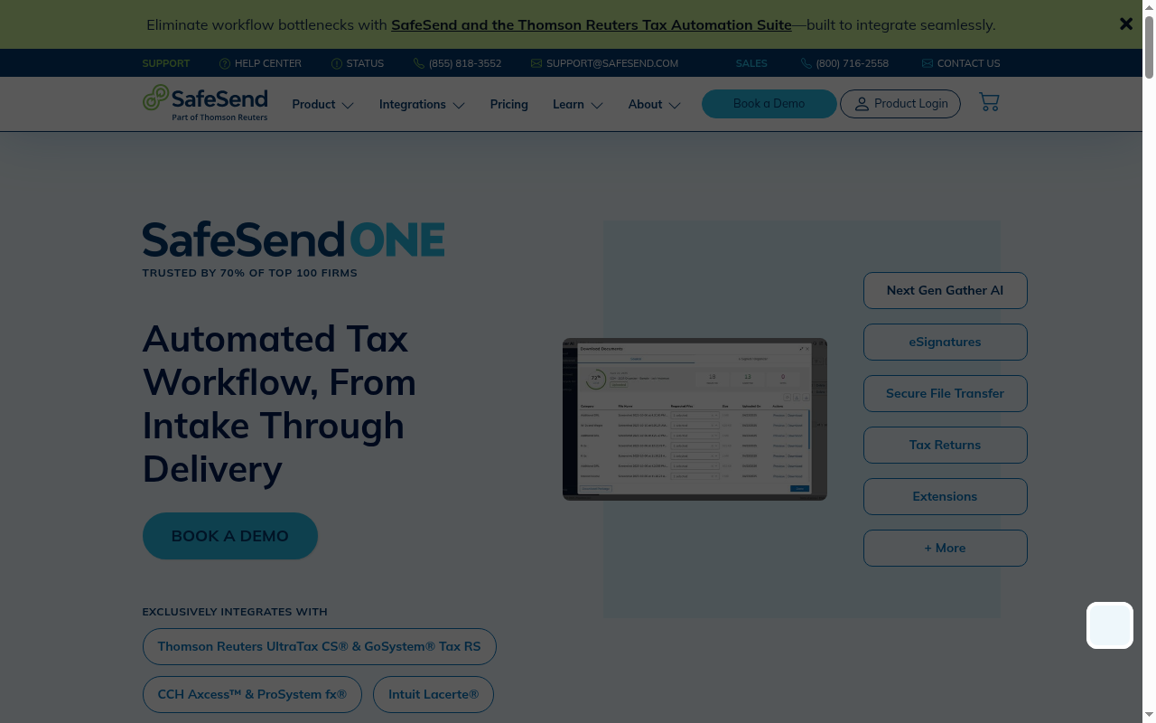 Distraction at Automated Tax Workflow, From Intake Through Del...